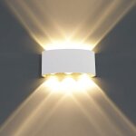 Moderne applique murale led interieur aluminium , blanc lampe murale up down led pour chambre salon couloir ...