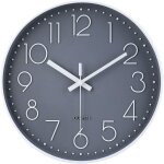 Moderne horloge murale silencieuse et sans tic - tac, horloge murale mute silencieuse pendule murale ...