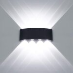 Moderne lampe murale led applique murale up down imperm�able aluminium l�che - murs led int�rieur ext�rieur ...