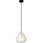 Moderne minimaliste pendentif lumi�re plafonnier 20cm goutte d'eau abat - jour en verre clair suspension ...