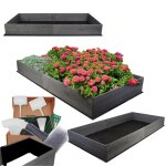 Modo24 carr� potager zp06 sur�lev� en bois de pin massif pour jardin et terrasse, 27x237x90 cm, gris ...