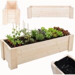 Modo24 jardini�re en bois de pin, bac � fleurs / potager pour fleurs, herbes et l�gumes, jardin / terrasse, ...