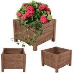 Modo24 jardini�re sur pieds en bois de pin, bac � fleurs jardin / balcon / terrasse, pour fleurs & herbes, ...