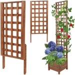 Modo24 rehausse pergola bois de pin pour jardini�re, module extension treillis ext�rieur plantes grimpantes, ...