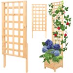 Modo24 rehausse pergola bois de pin pour jardini�re, module extension treillis ext�rieur plantes grimpantes, ...