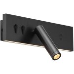 Modric - led applique murale - 2 lumi�re - l 30 cm - noir - moderne - �clairage int�rieur - salon i chambre ...