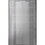 Modulable droit en �tamine � motifs g�om�triques gris clair 58x220 cm