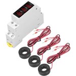 Modulaires ampre  3 phases modulaires courant grothes indicateurs din rails din mont led ammetter ...
