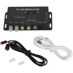 Modulateur tv uhf tm70 convertisseur av vers rf avec affichage canal et extension ir