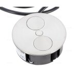 Bloc double prise a encastrer plan de travail percage 105mm zen2pae057 luisina