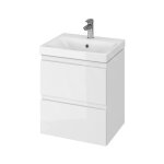 Moduo - meuble avec lavabo, 57x49x40 cm, 2 tiroirs, blanc s801 - 230 - dsm - cersanit