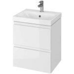 Moduo - meuble avec lavabo, 57x49x40 cm, 2 tiroirs, blanc s801 - 230 - dsm - cersanit