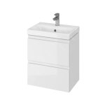 Moduo - meuble avec lavabo, 57x50x35 cm, 2 tiroirs, blanc s801 - 229 - dsm - cersanit