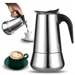 Moka pot cafeti�re inox 9 tasses compatible tous types de chaleur 9 tasses