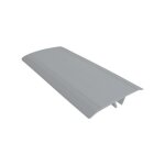 Moncoffrage - couvre joint de faade plat pvc - largeur 7 cm - gris (l. 3m + clips)