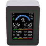 Moniteur de qualit� de l'air 10 en 1, �cran lcd couleur, d�tecteur de particules fines (pm0. 3 / pm2. ...