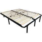 Monmobilierdesign - doze sommier � lattes r�glables 180x200 cm avec pieds
