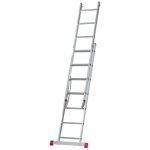 Monmobilierdesign - xtra echelle transformable en aluminium 2 plans 7 marches