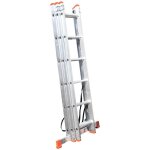 Monmobilierdesign - xtra echelle transformable en aluminium 3 plans 6 marches