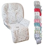 Housse d'assise pour chaise haute bb enfant gamme ptit - celeste - monsieur bb