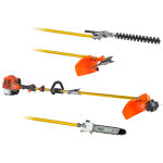 Monster 620 - d�broussailleuse multifonction thermique 4 en 1 moteur 2 temps avec disque 3 dents, coupe ...