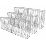 Monster - shop ? lot de 6 paniers de gabions en acier galvanis� ? dimensions 100x80x30cm ? pour murs ...