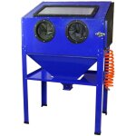 Monster shop - cabine de sablage professionnelle maxblast de 220 litres avec pistolet de sablage et 4 ...