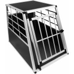 Monster - shop - cage de transport en aluminium 69 x 65 x 90 cm - 1 porte - angle 65 avant et 90 arrire ...