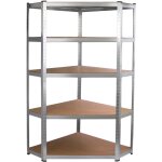 Etagère d'angle rayonnage de garage galwix de 90cm x 30cm x 180cm, unité de stockage à 5 tablettes en ... Etagère d'angle rayonnage de garage galwix de 90cm x 30cm x 180cm, unité de stockage à 5 tablettes en ...