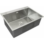 Monster shop - kukoo vier de cuisine en inox cuve simple carr de finition satin commercial bouchon ...