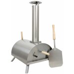 Four  pizza de table extrieur acier inoxydable pierre et accessoires gratuits jardin patio pizzas maison ...