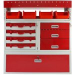 Monster racking ? rayonnage mtallique firecracker en acier rouge & gris pour fourgons camions vans voitures ...