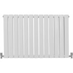 Radiateur plat mural 60 x 91 cm blanc brillant pour salle de bain, cuisine, maison moderne design scandinave ...