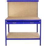 Monster shop - tabli de travail bleu banc plan de travail panneau perfor ateliers rangement outils avec ...