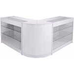 Monstershop ? pack capricorn, lot de vitrines comptoirs blanc brillant pour commerces et magasins, 2 ...