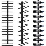 Montage mural pour 10 bouteilles, support mural, �tag�re suspendue - porte bouteille mural - porte - ...