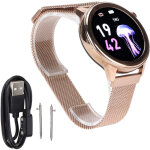 Montre connect�e f80 �tanche ip68 �cran tactile surveillance fr�quence cardiaque pour femmes