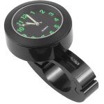 Montre de voiture chrom�e �tanche, universelle, pour guidon de moto et v�lo (noir)