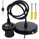 Monture suspension cable suspension luminaire e27 porte lampe suspension suspendue accessoires avec 1m ...