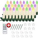 30x bougie led sans câble décoration lumineuse aspect bougie de cire fonctionnement à pile minuterie ... 30x bougie led sans câble décoration lumineuse aspect bougie de cire fonctionnement à pile minuterie ...