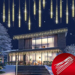 Monzana ? guirlande lumineuse d'ext�rieur 8, 6 m 480 led blanc chaud ? effet pluie de m�t�orites ? ip44 ...
