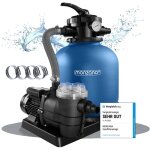 Monzana - pompe filtre  sable max. 9. 960 l / h avec pr - filtre xxl piscine nettoyage eau