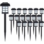 Monzana� set de 6 / 12 / 18 / 24 lampes solaires piquet pour jardin 8h autonomie lumi�re ext�rieur led ...