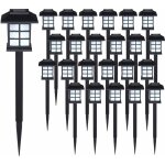 Monzana� set de 6 / 12 / 18 / 24 lampes solaires piquet pour jardin 8h autonomie lumi�re ext�rieur led ...
