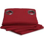 Moondream - rideau isolant thermique et occultant couleur rouge 140 x 260 cm Moondream - rideau isolant thermique et occultant couleur rouge 140 x 260 cm