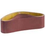 Mophorn lot de 10 bandes abrasives 152 x 1219 mm, grain 80, en oxyde d'aluminium, adapt�es aux ponceuses ...