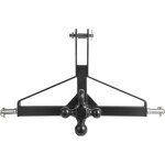 Mophorn attelage 3 points avec r�cepteur 5 cm, fixation rapide, avec 3 boules de remorquage, adaptateur ...