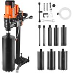 Mophorn carotteuse  diamant avec diamtre de perage 20 - 200 mm, perceuse  bton sur pied 3000 w 850 ...