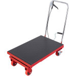 Mophorn chariot � table �l�vatrice hydraulique, capacit� de 500 lb, levage de 28, 5 pouces, rouge, ciseaux ...