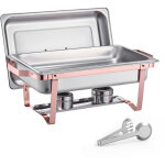 Mophorn chauffe - plat 2 pi�ces 7, 5 l, buffet rectangulaire en acier inoxydable, avec 2 bacs pleine ...